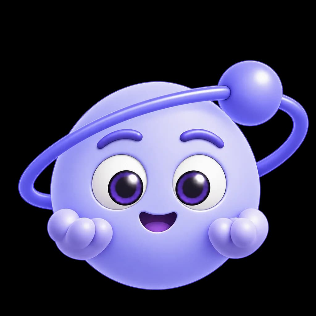 Ruvy sorrindo, apresentando seu espaço de estudo